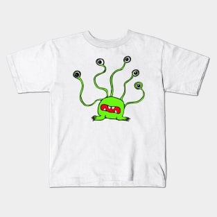 Alien creatures with five eyes Kids T-Shirt